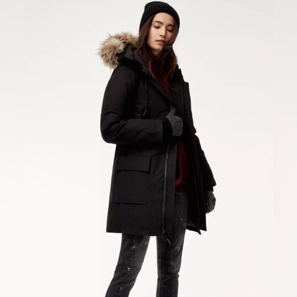 Aritzia Golden by TNA Haven Goose Down Parka, Size S, Great Condition